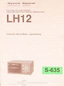 Sony-Sony LH51 LH52, Magnescale, Display Unit/Anzeigeinheit, Instruction Manual 1997-LH51-LH52-01